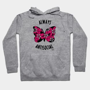 Always Antisocial Butterfly Hoodie